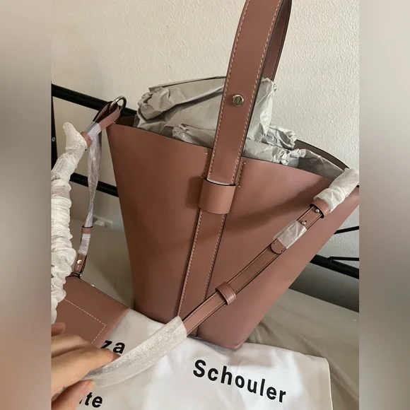 NWT Proenza Schouler White Label pink rose Sullivan three way handbag - Picture 14 of 16